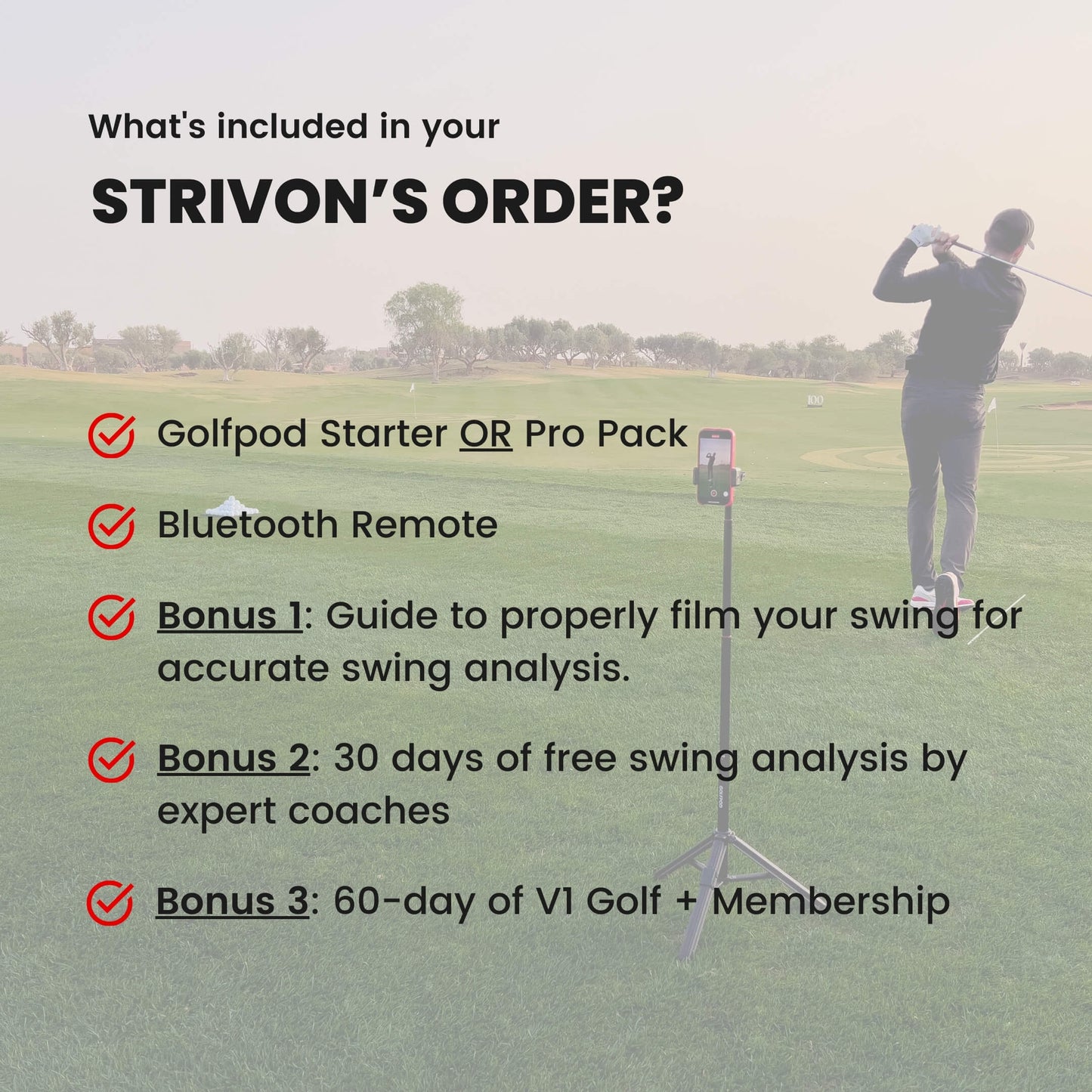 STRIVON POD - THE FASTEST AND EASIEST WAY TO FILM YOUR SWING